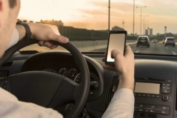 conducción distraída